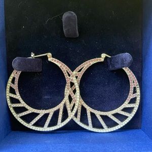 Swarovski hoop earrings
